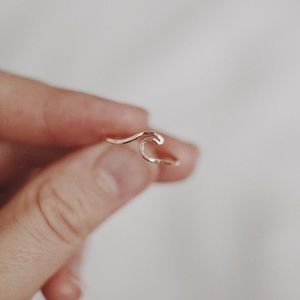 Elly Rose Jewelry Hammered Wave Ring